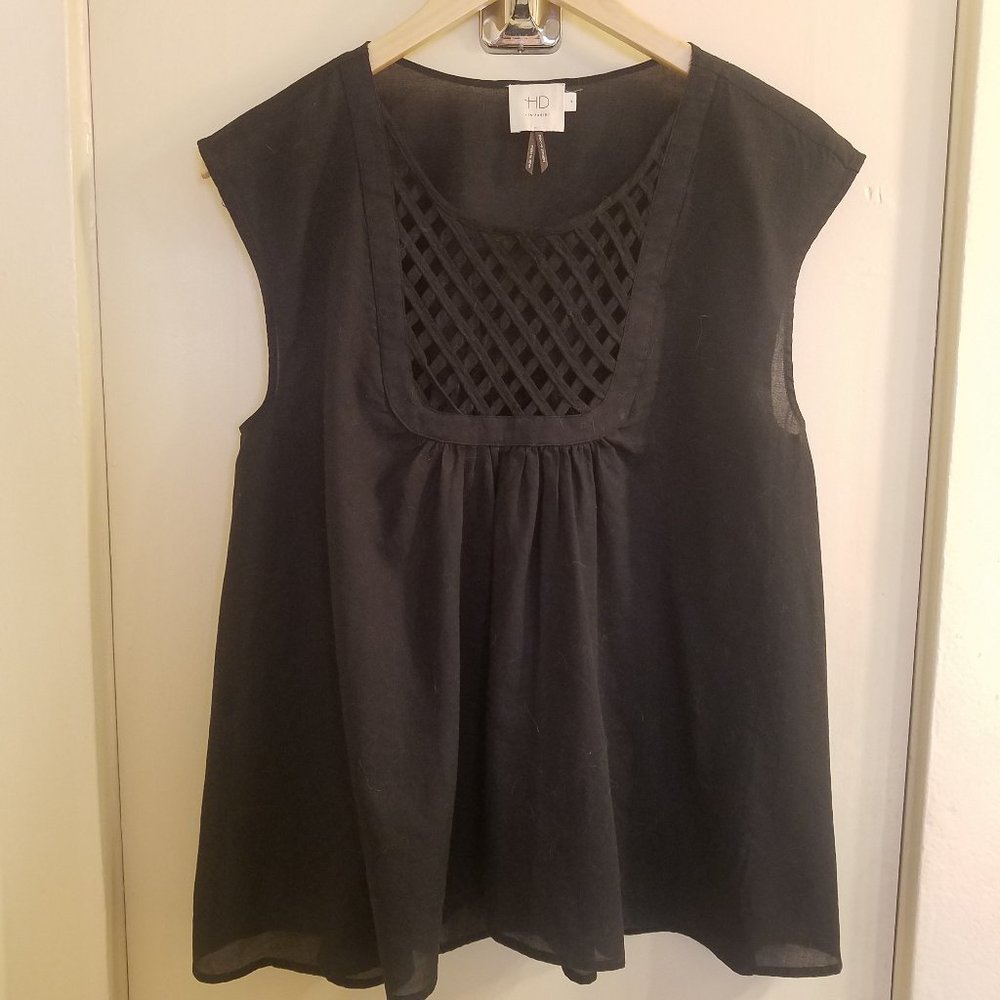 Anthropologie HD in Paris Sleeveless Black Tunic